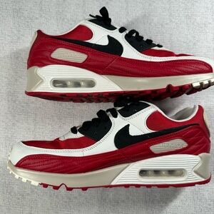 Nike Air Max Red and White Sneakers